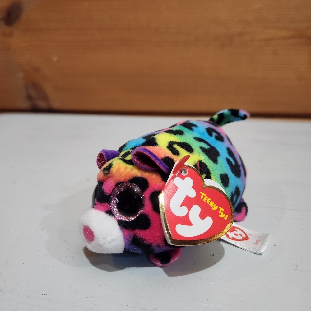 TY Beanie Boos Teeny Tys 4" JELLY Leopard Stackable Plush Stuffed Animal Multi
